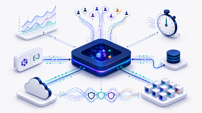 Data core with user connections and security